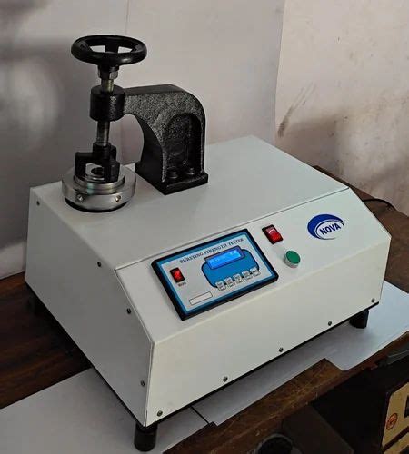 manufacturer of digital automatic burst strength tester|bursting strength calibration foil.